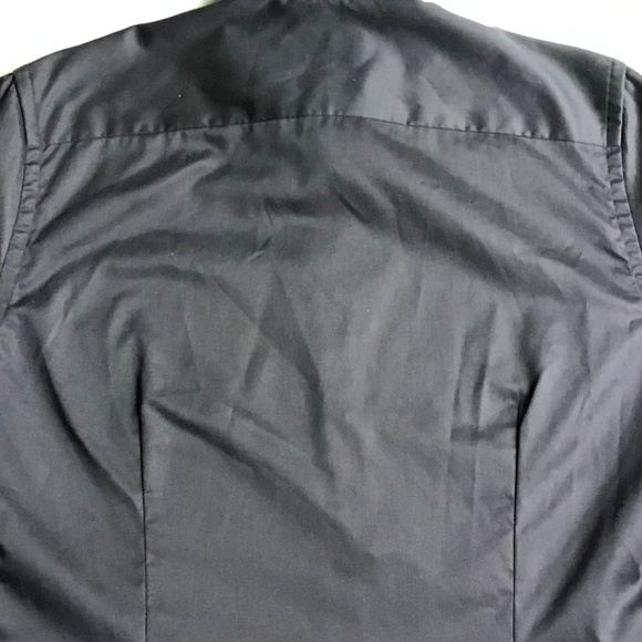 ETON Slim solid black dress cotton shirt Sz 15 3/4 ~40 made in Romania  🇷🇴 - Picture 9 of 11